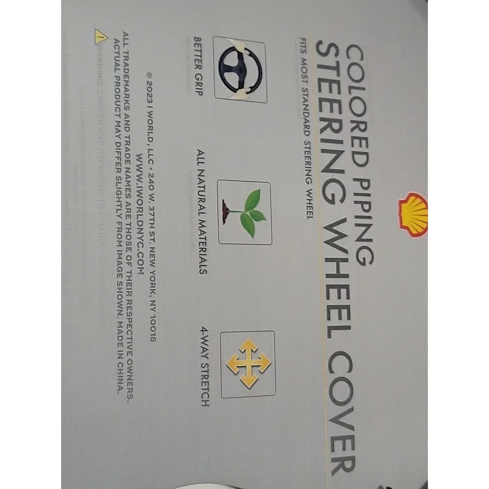 Steering Wheel Cover New Black Gray‎ Piping Shell Oil Standard Fit Comfort Grip.